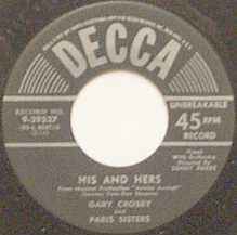 Gary Crosby (2) - Truly / His And Hers album cover