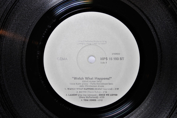 Steve Kuhn Trio – Watch What Happens! (1968, Vinyl) - Discogs