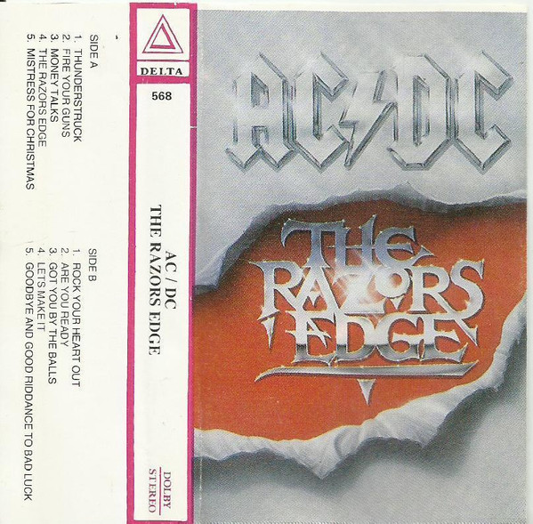 AC/DC – The Razors Edge (1990, Cassette) - Discogs