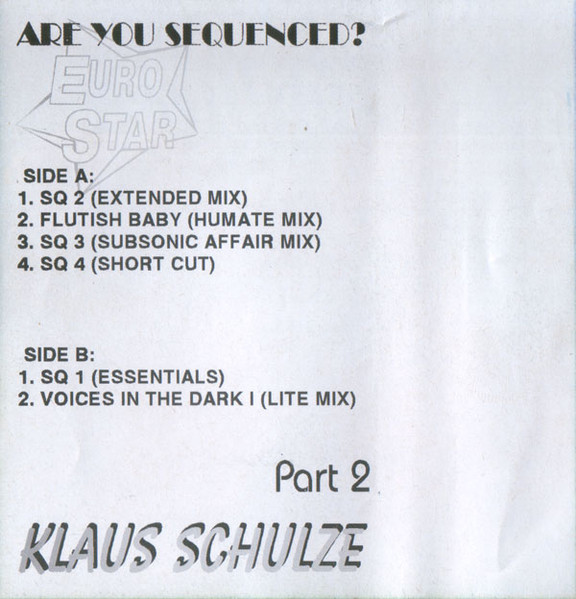 Klaus Schulze – Are You Sequenced? (1996, Cassette) - Discogs