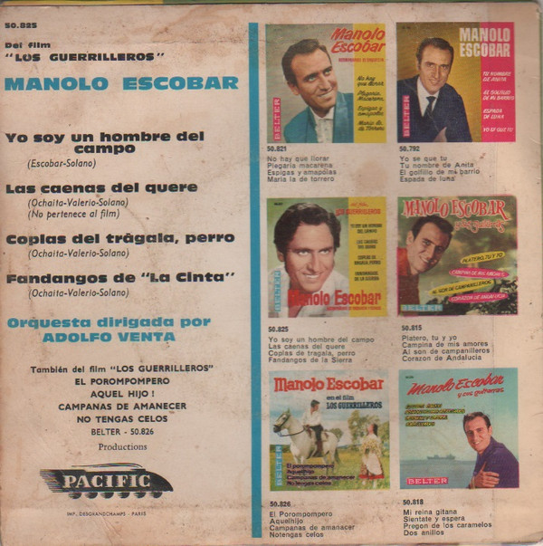 last ned album Manolo Escobar - Del Film Los Guerrilleros