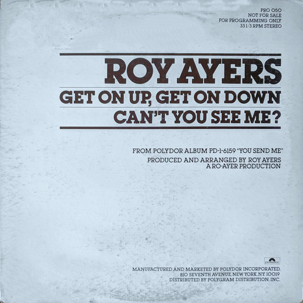 Roy Ayers – Get On Up, Get On Down (1978, Vinyl) - Discogs