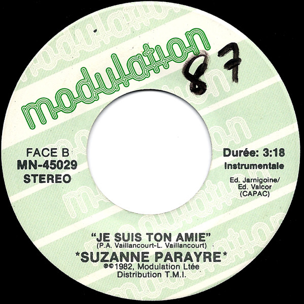 Album herunterladen Suzanne Parayre - Je Suis Ton Amie