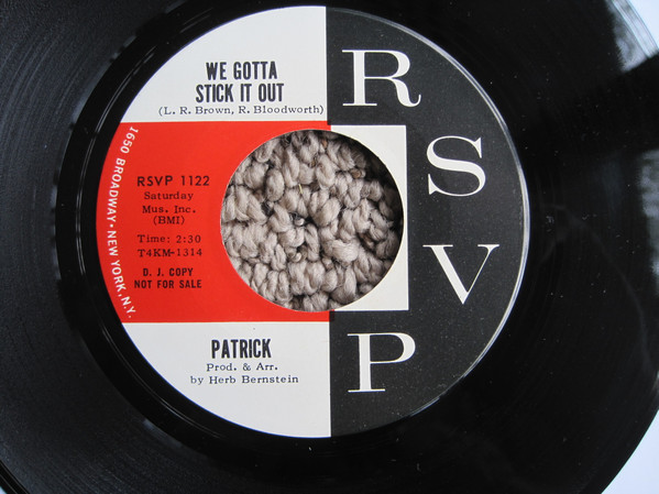 descargar álbum Patrick - We Gotta Stick It Out Where You Gettin Your Kicks Now