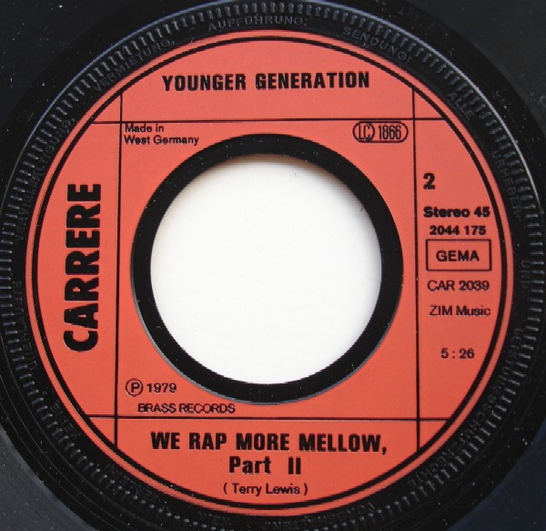The Younger Generation – We Rap More Mellow (1979, Vinyl) - Discogs