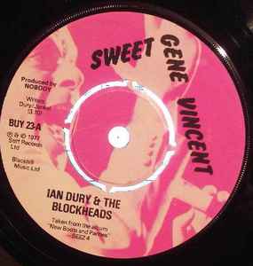 Ian Dury And The Blockheads - Sweet Gene Vincent / You're More Than Fair