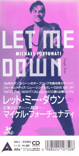 Michael Fortunati – Let Me Down / Julia (Remix) (1989, CD) - Discogs