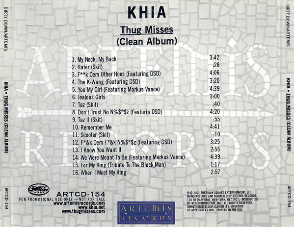 Khia Featuring DSD - Thug Misses | Releases | Discogs