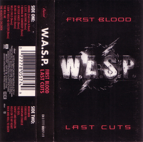 W.A.S.P. – First Blood Last Cuts (1993, Cassette) - Discogs