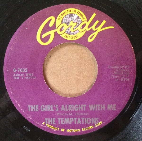 The Temptations – I'll Be In Trouble / The Girl's Alright With Me (1964,  Vinyl) - Discogs