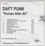 Cover of Human After All, 2005, CDr