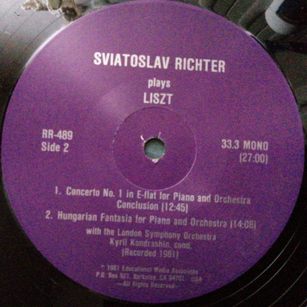 Album herunterladen Sviatoslav Richter - Richter Plays Liszt