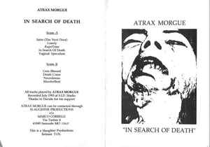 Atrax Morgue - In Search Of Death album cover