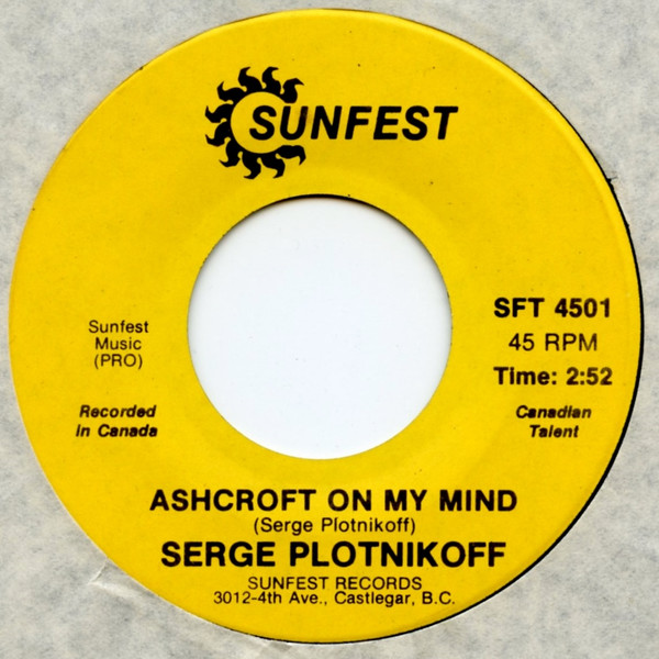 ladda ner album Serge Plotnikoff - Ashcroft On My Mind