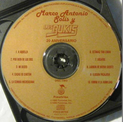 descargar álbum Marco Antonio Solís Y Los Bukis - 20 Aniversario