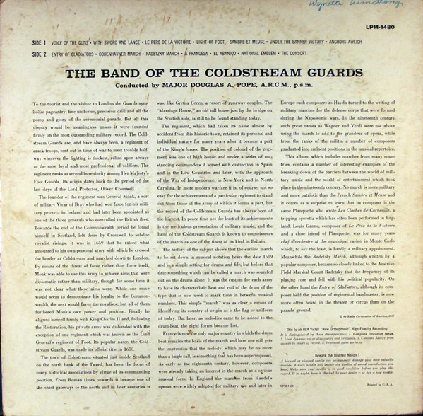 lataa albumi The Band Of The Coldstream Guards Conducted By Major Douglas A Pope - The Band Of The Coldstream Guards