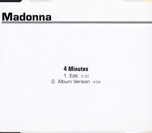 Madonna – 4 Minutes (2008, Vinyl) - Discogs