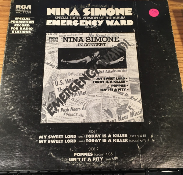 Nina Simone – In Concert - Emergency Ward! (2009, 180g, Vinyl 