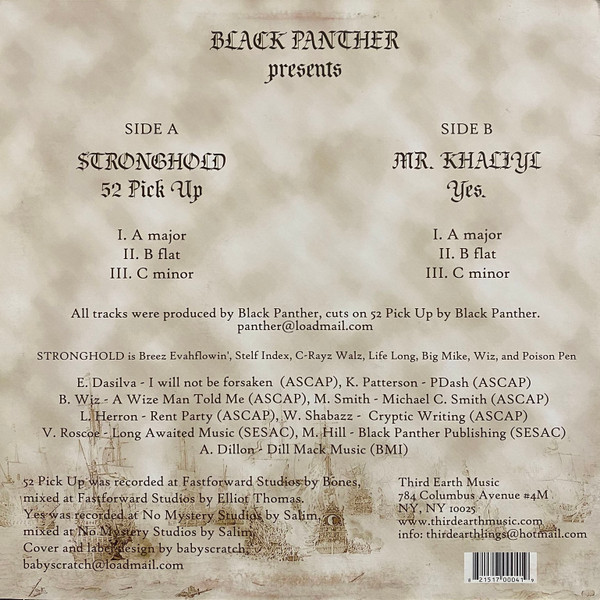 Album herunterladen Black Panther presents Stronghold & Mr Khaliyl - 52 Pick Up Yes