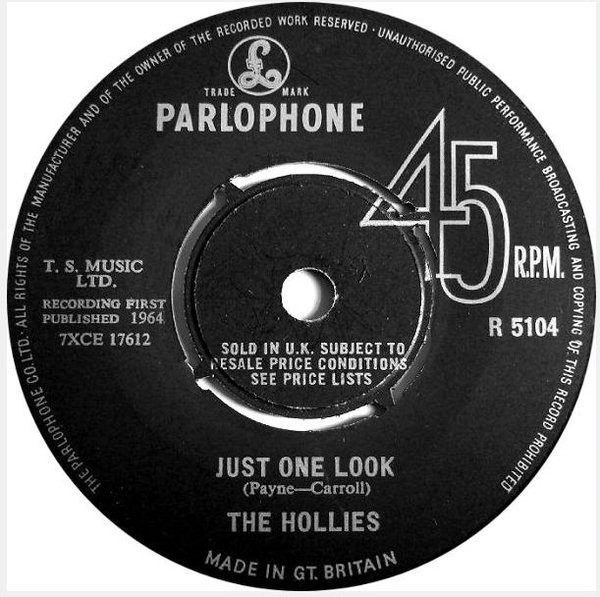 The Hollies – Just One Look (1964, Vinyl) - Discogs