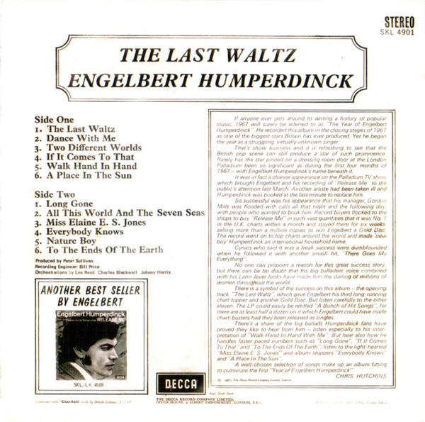 lataa albumi Engelbert Humperdinck - Release Me The Last Waltz