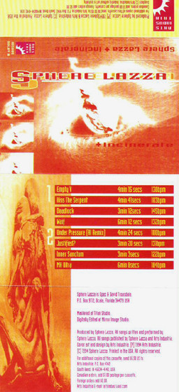 Incinerate by Sphere Lazza (CD, Remainder, 1995, Fifth Colvmn Records)