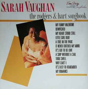 Sarah Vaughan – The Rodgers & Hart Songbook (1985, Vinyl) - Discogs