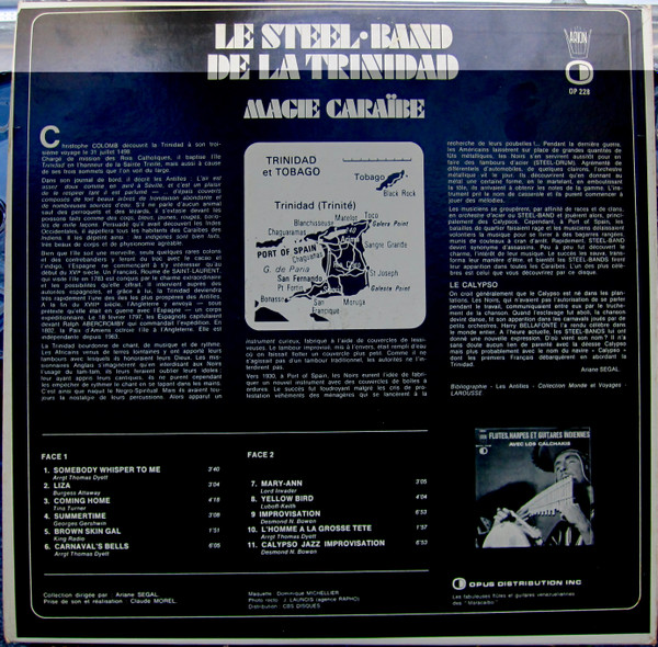 Le Steel-Band De La Trinidad - Magie Caraïbe | Arion (OP-228) - 2