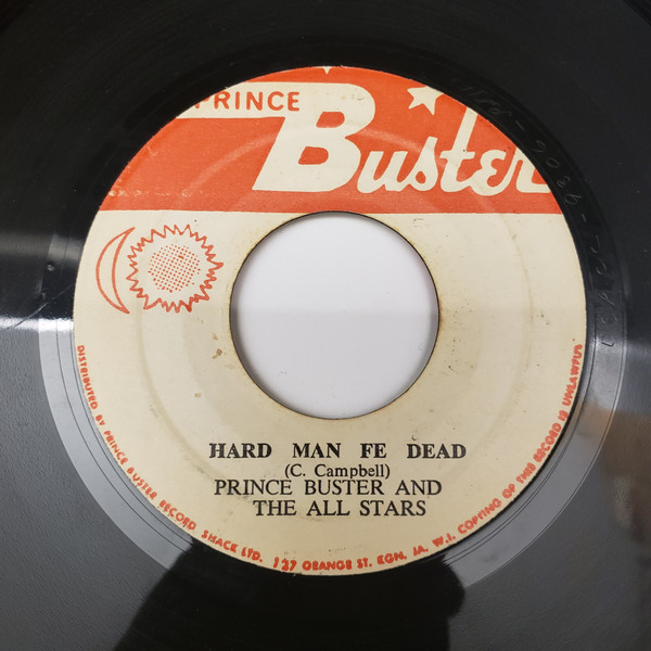 Prince Buster – Hard Man Fi Dead, I Won't Let You Cry (Vinyl