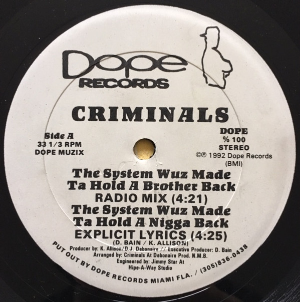 Album herunterladen Criminals - The System Wuz Made Ta Hold A Brother Back