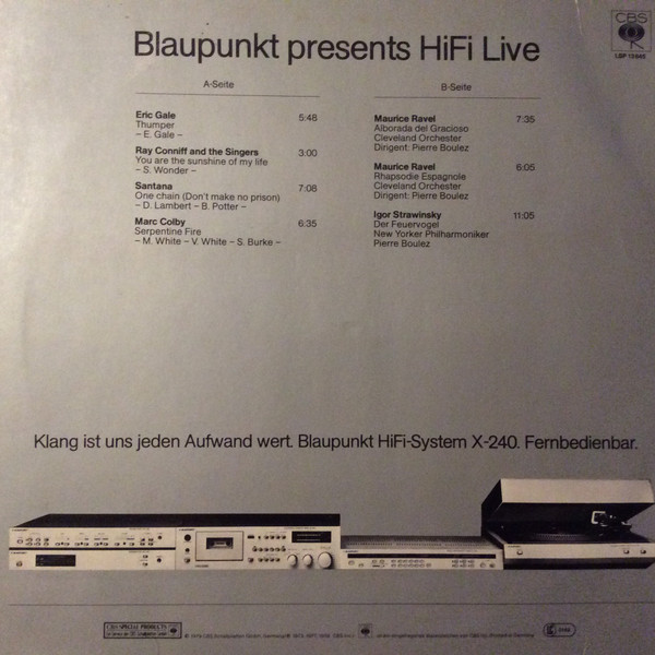 télécharger l'album Various - Blaupunkt Presents Hifi Live