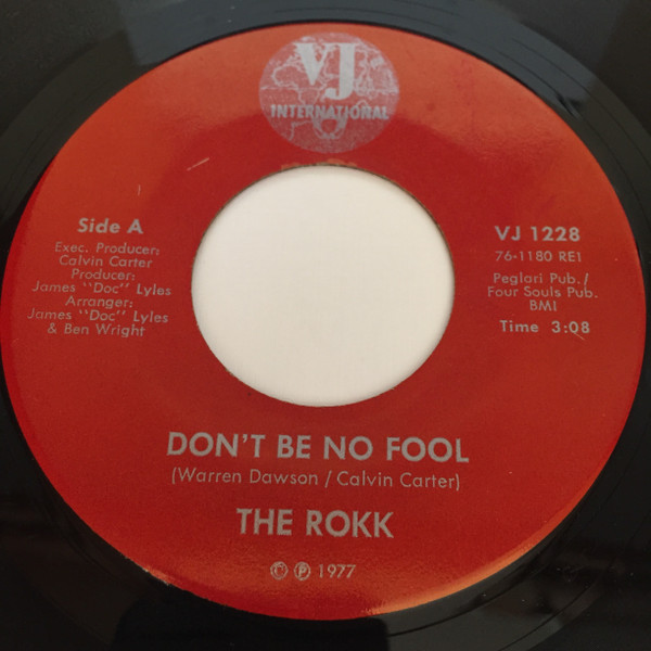 Rokk – Don't Be No Fool / Patience (1976, Vinyl) - Discogs