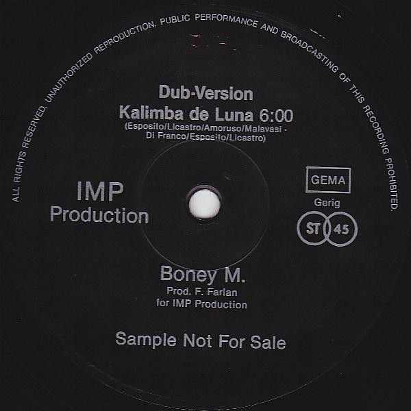 last ned album Boney M - Kalimba De Luna Special Extended US Club Mix