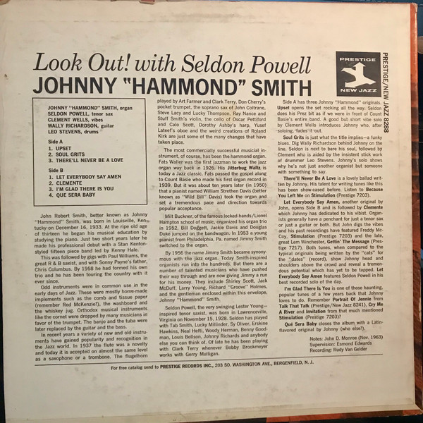 Album herunterladen Johnny Hammond Smith With Seldon Powell - Look Out