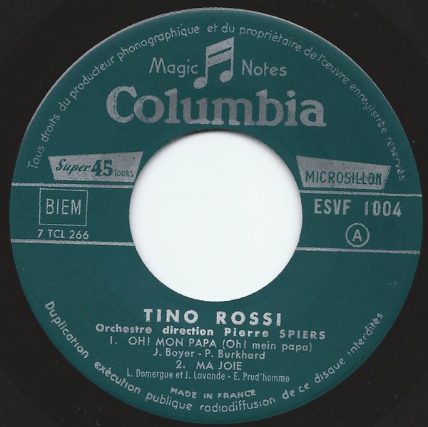 last ned album Tino Rossi - Oh Mon Papa
