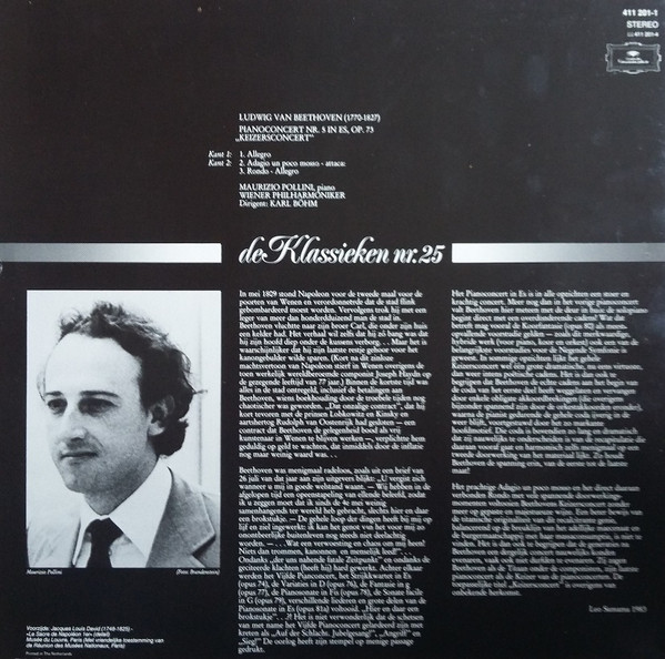 descargar álbum Ludwig van Beethoven, Wiener Philharmoniker, Karl Böhm - Pianoconcert Nr 5 In Es Op 73 Keizersconcert