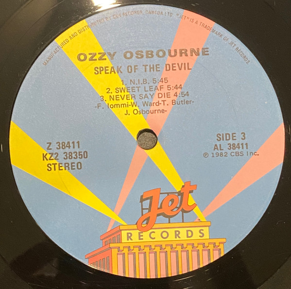 Ozzy Osbourne - Speak Of The Devil (2LP) [Vinyl] | Jet Records (KZ2 38350) - 6