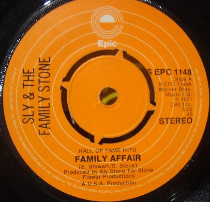 Sly & The Family Stone – Family Affair / Dance To The Music (1973