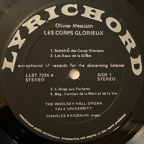 Album herunterladen Charles Krigbaum - Les Corps Glorieux