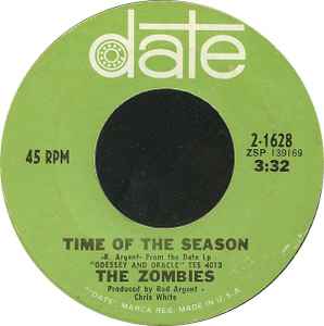 The Zombies - Time Of The Season album cover