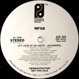 MFSB - Let's Clean Up The Ghetto album cover