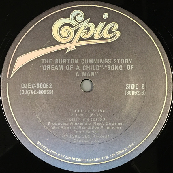 télécharger l'album Burton Cummings - The Burton Cummings Story Dream Of A Child Song Of A Man