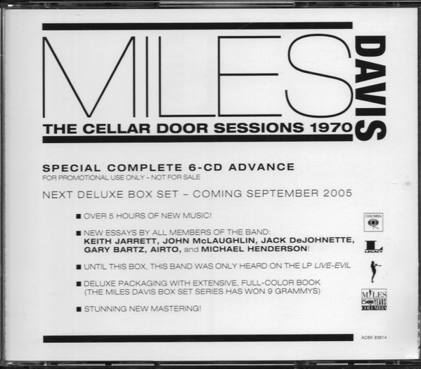マイルスデイビス　ザ・セラー・ドア・セッションズ 1970