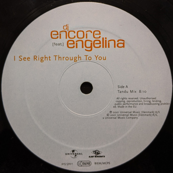 lataa albumi DJ Encore Featuring Engelina - I See Right Through To You