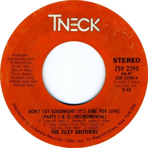 Album herunterladen The Isley Brothers - Dont Say Goodnight Its Time For Love Parts 1 2