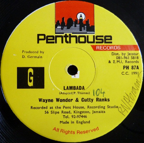 Wayne Wonder & Cutty Ranks – Lambada (1991, Vinyl) - Discogs