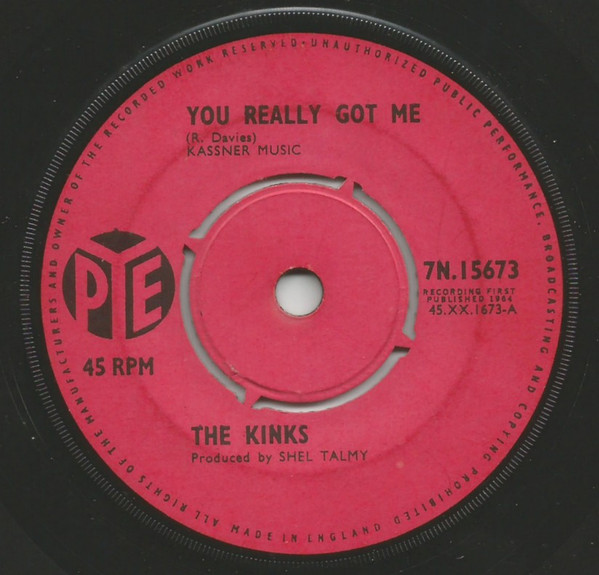 The Kinks – You Really Got Me (1964, KT Push-out Centre, Vinyl
