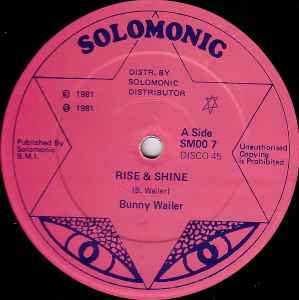 Bunny Wailer - Rise & Shine album cover