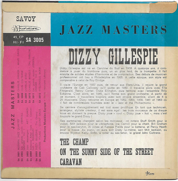 ladda ner album Dizzy Gillespie - Jazz Masters