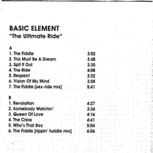 Basic Element - The Ultimate Ride | Releases | Discogs